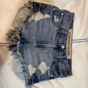 Pookie and Sebastian jean shorts